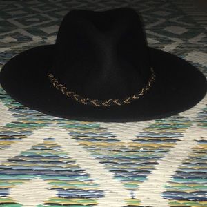 Black Wide Brim Hat